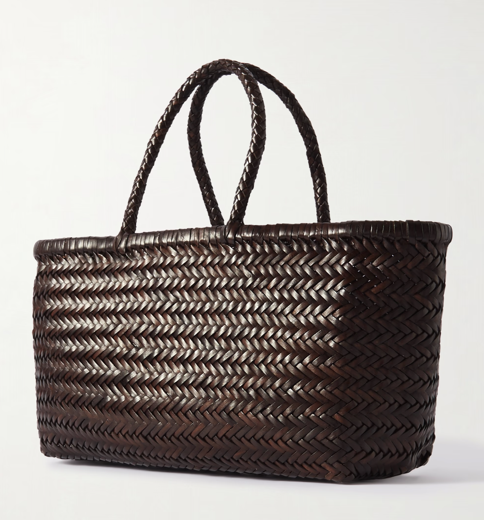 The Dragon Diffusion Bamboo Triple Jump woven leather tote