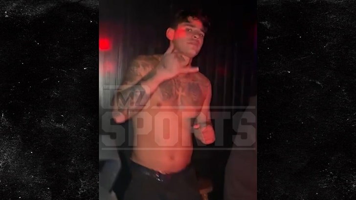 Ryan Garcia Parties Shirtless In Hawaii Nightclub