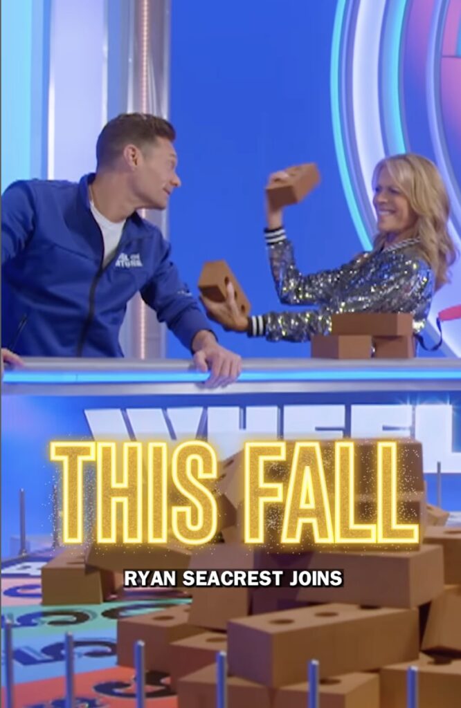 Ryan Seacrest appeared in a teaser for Wheel of Fortune alongside Vanna White, as seen above
