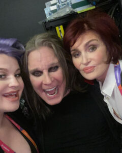 Sharon and Ozzy Osbourne with daughter Kelly