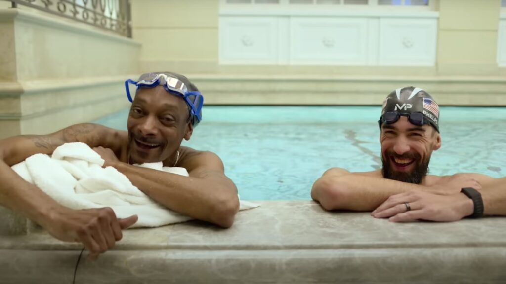 Snoop Dogg Goes Swimming with Michael Phelps at Olympics
