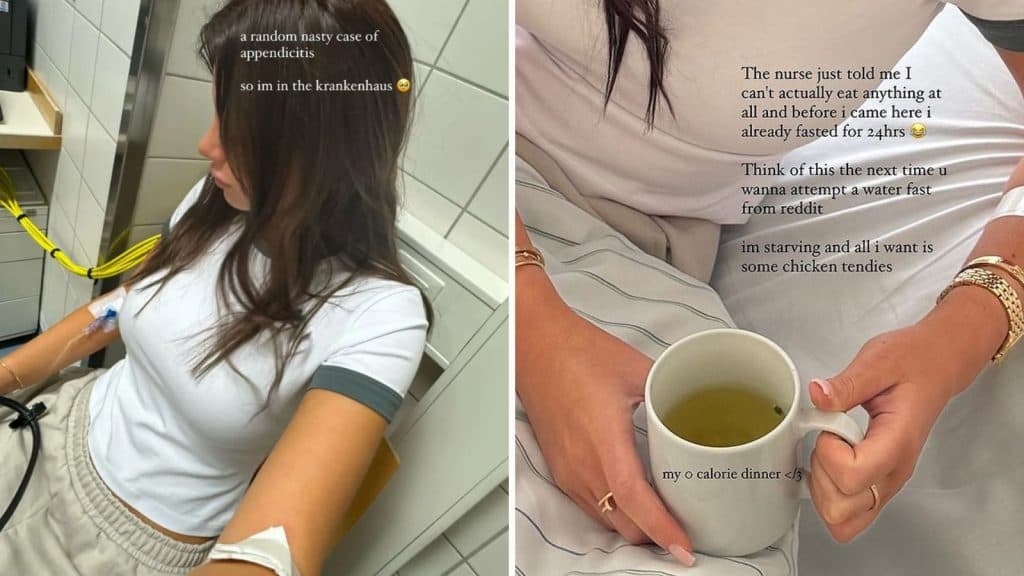 TikTok star Mikaela Testa rushed to hospital after attempting water fast