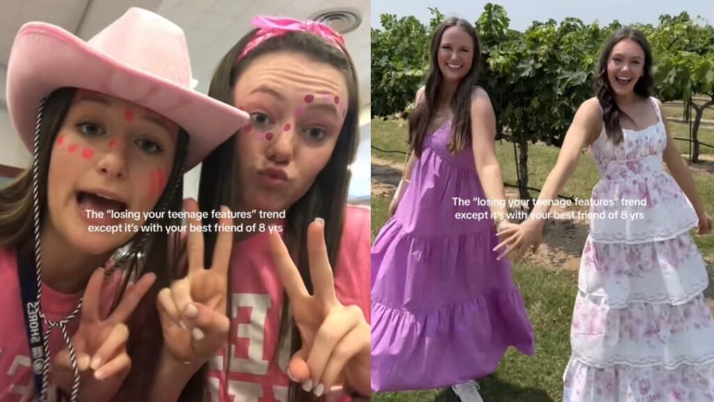 What’s the “losing your teenage features” TikTok trend? Users reflect on their pasts