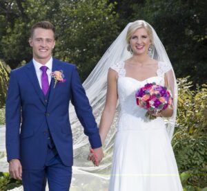 Harry Needs and Rebecca Adlington got married in 2014