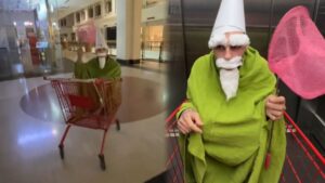 Who is the tiny green mall wizard going viral on TikTok?