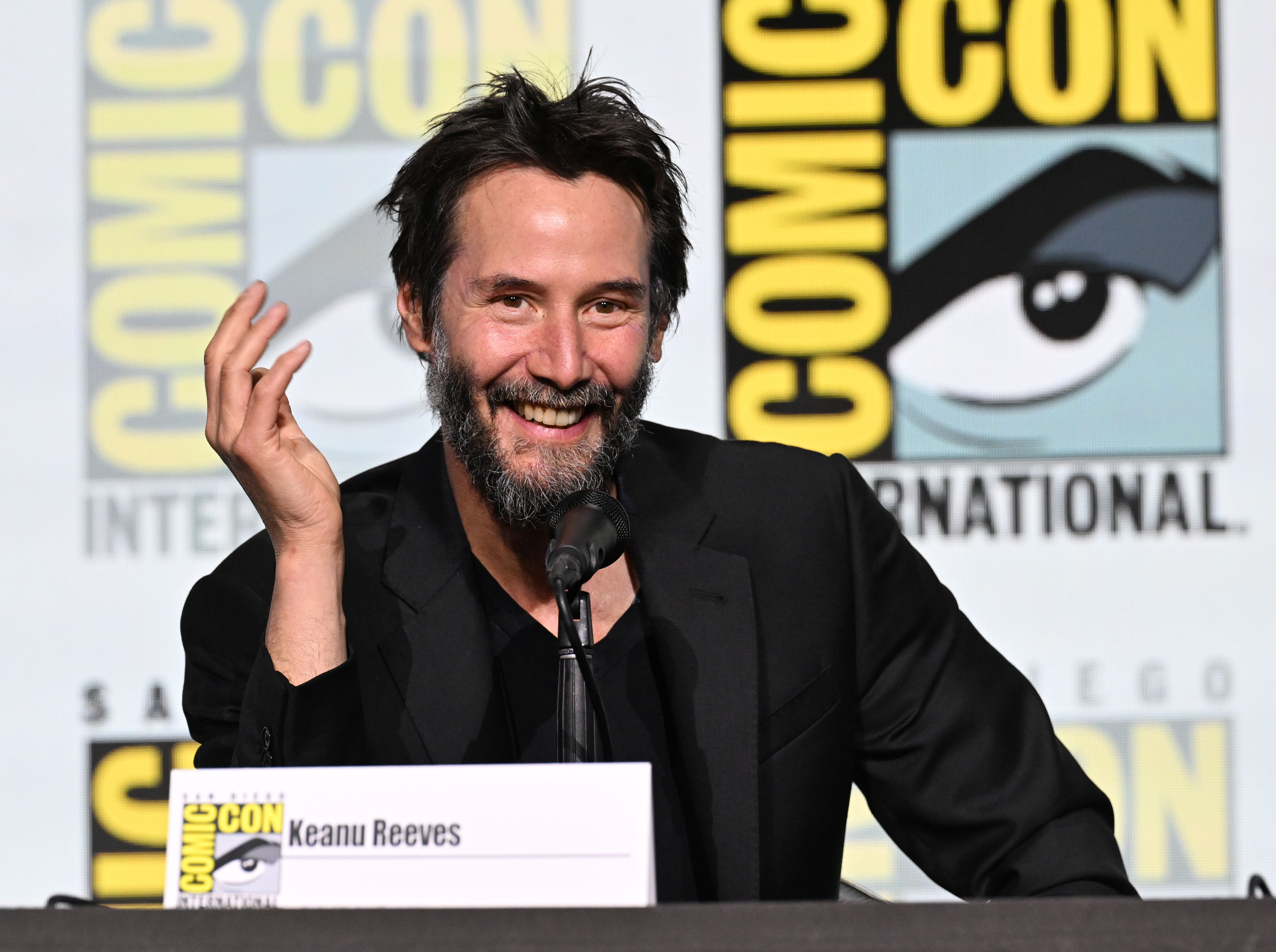 Keanu Reeves at Comic-Con in July 2024