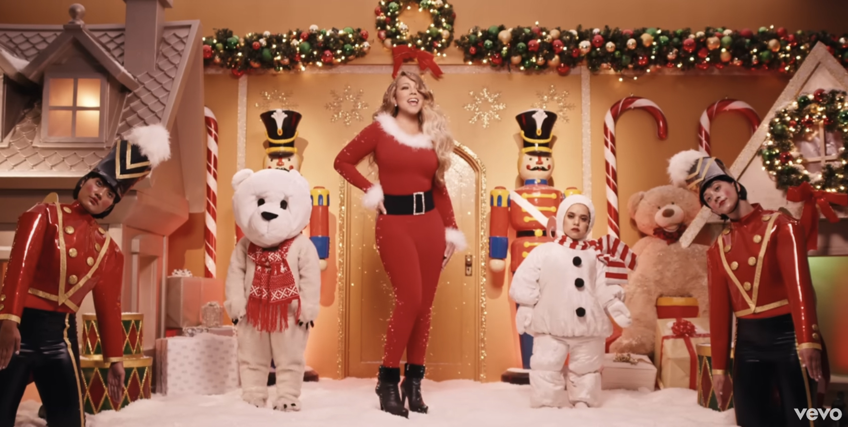 Mariah Carey performs All I Want For Christmas, a song many fans have urged her to drop