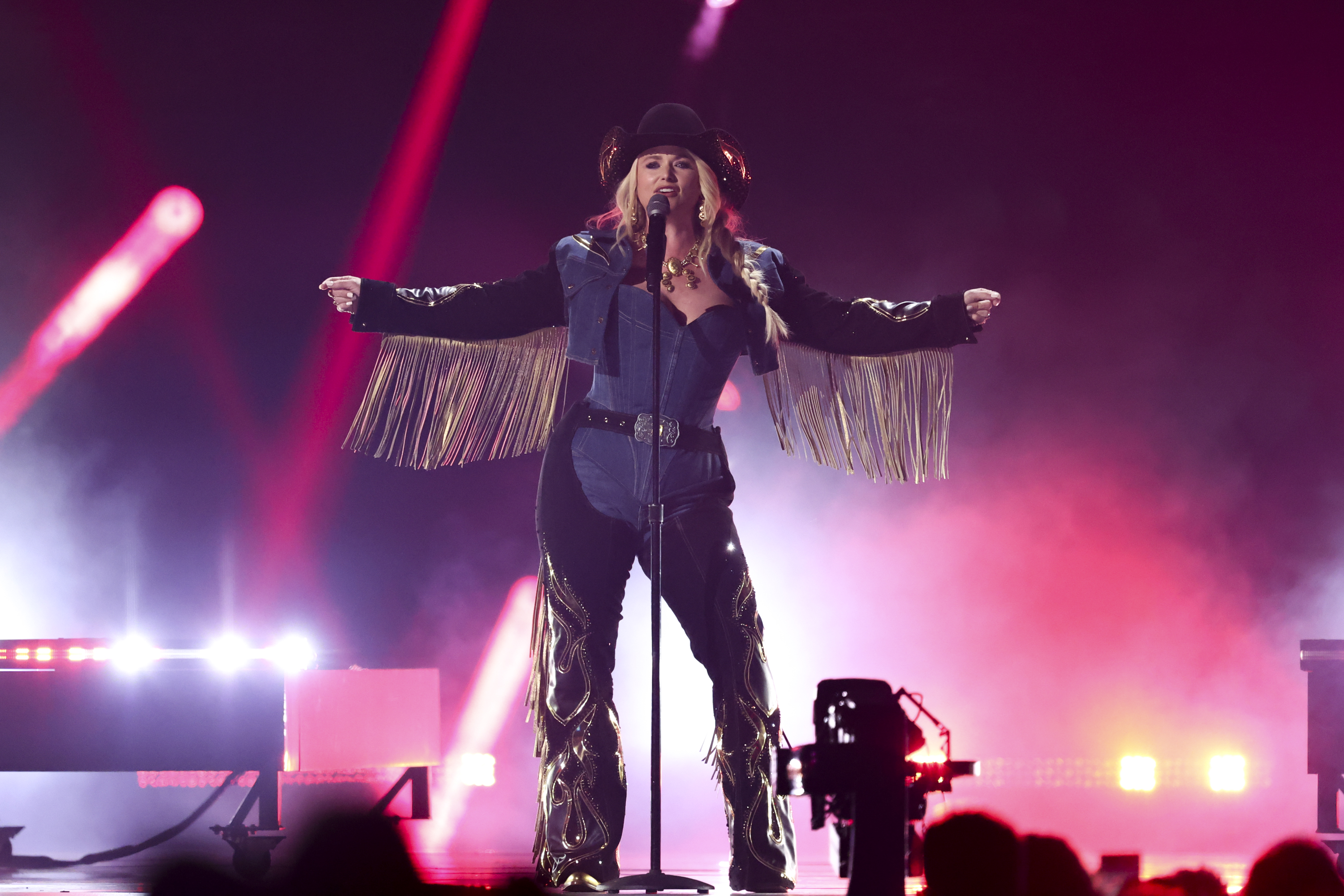 Miranda performing at the Academy of Country Music Awards on May 16, 2024