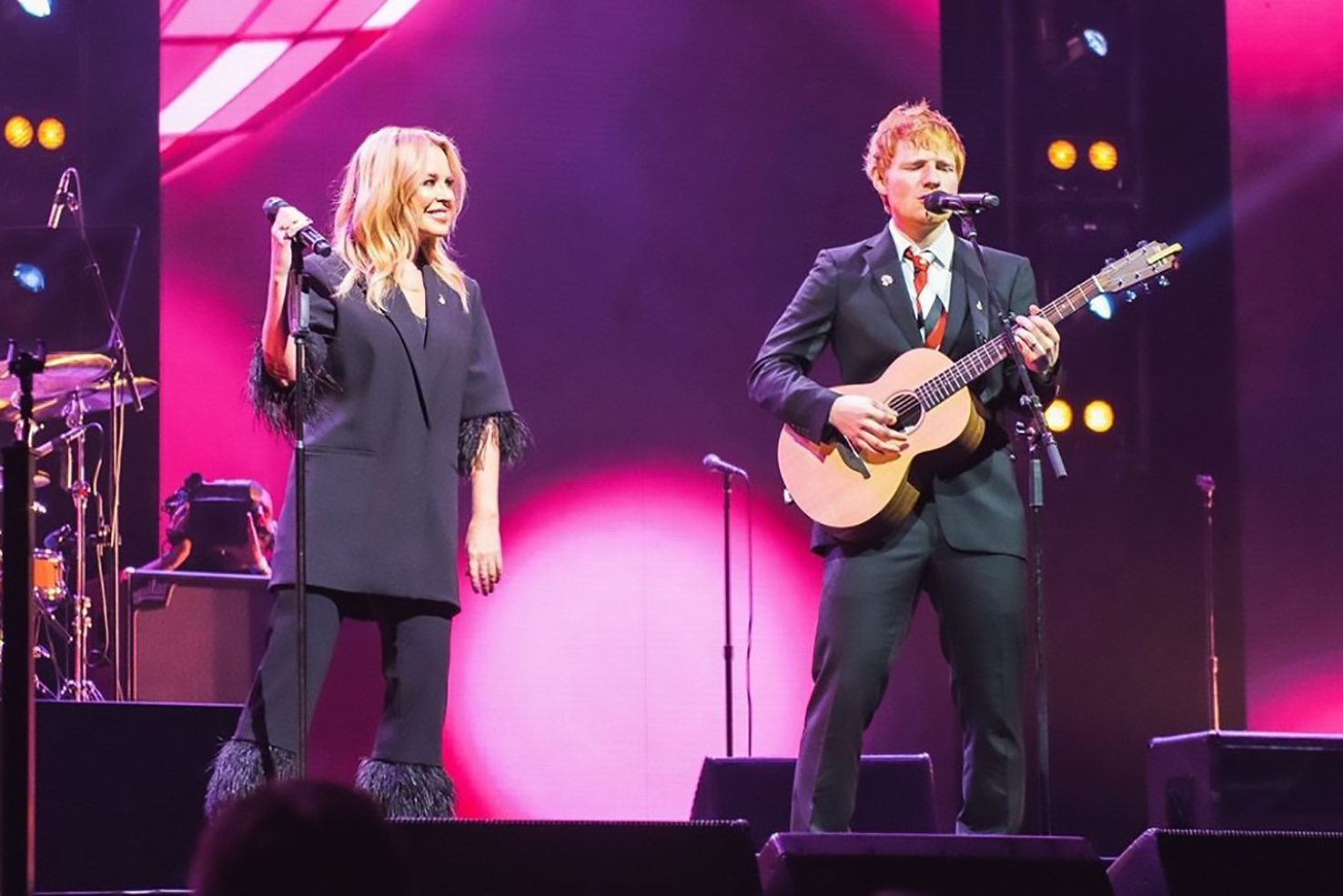Jimmy teamed up Kylie and Ed in 2021 when Ed made a tearful appearance in Australia at the memorial for his late music-mogul pal Michael Gudinski