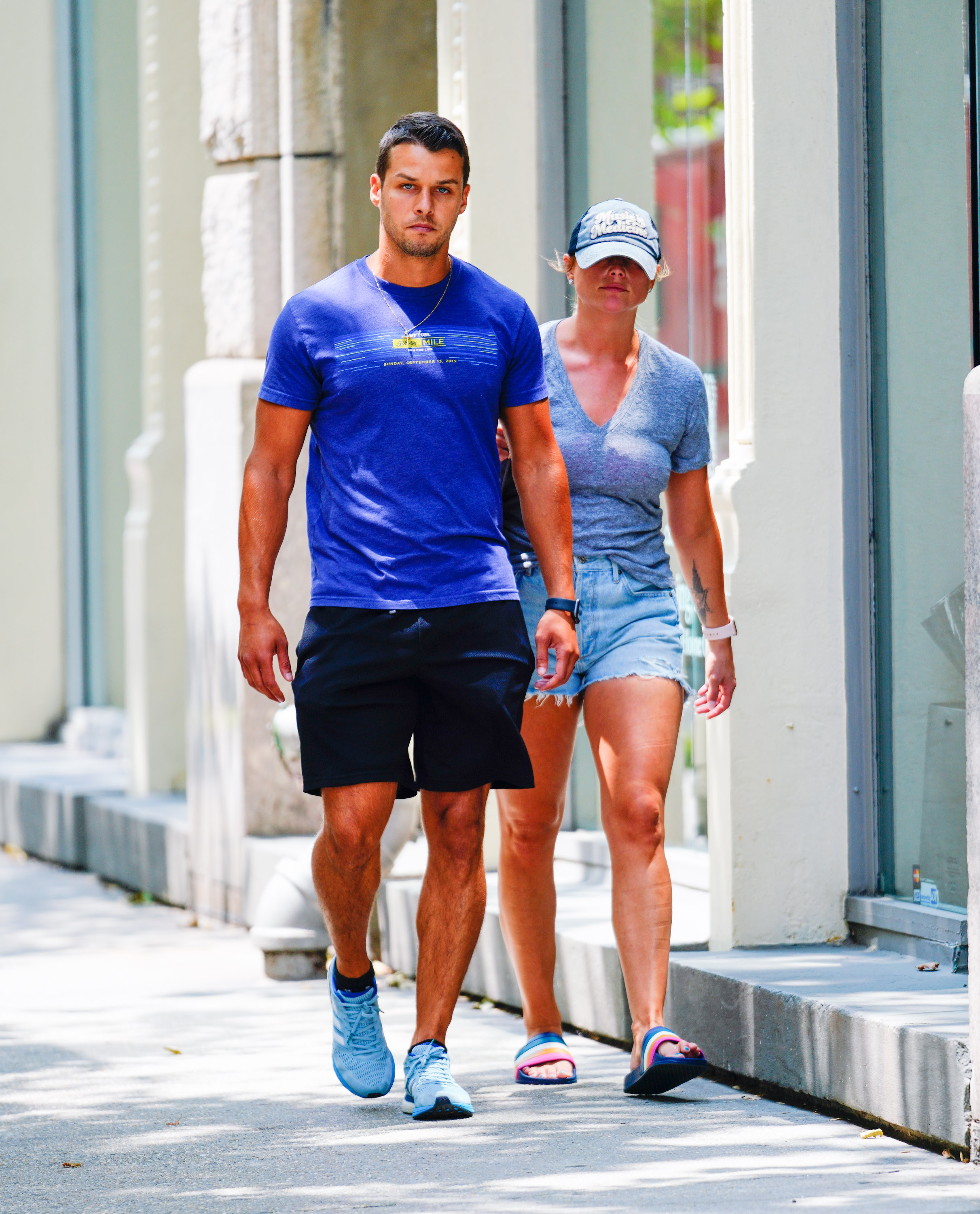 Brendan McLoughlin and Miranda Lambert are seen on July 9, 2019 in New York City, after their marriage in January the same year