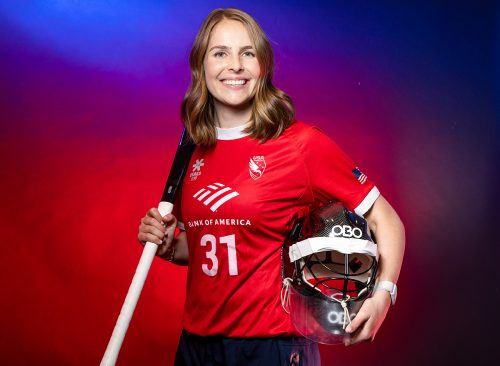 Field Hockey player Kelsey Bing poses for a portrait during the 2024 Team USA Media Summit at Marriott Marquis Hotel on April 15, 2024 in New York City. 