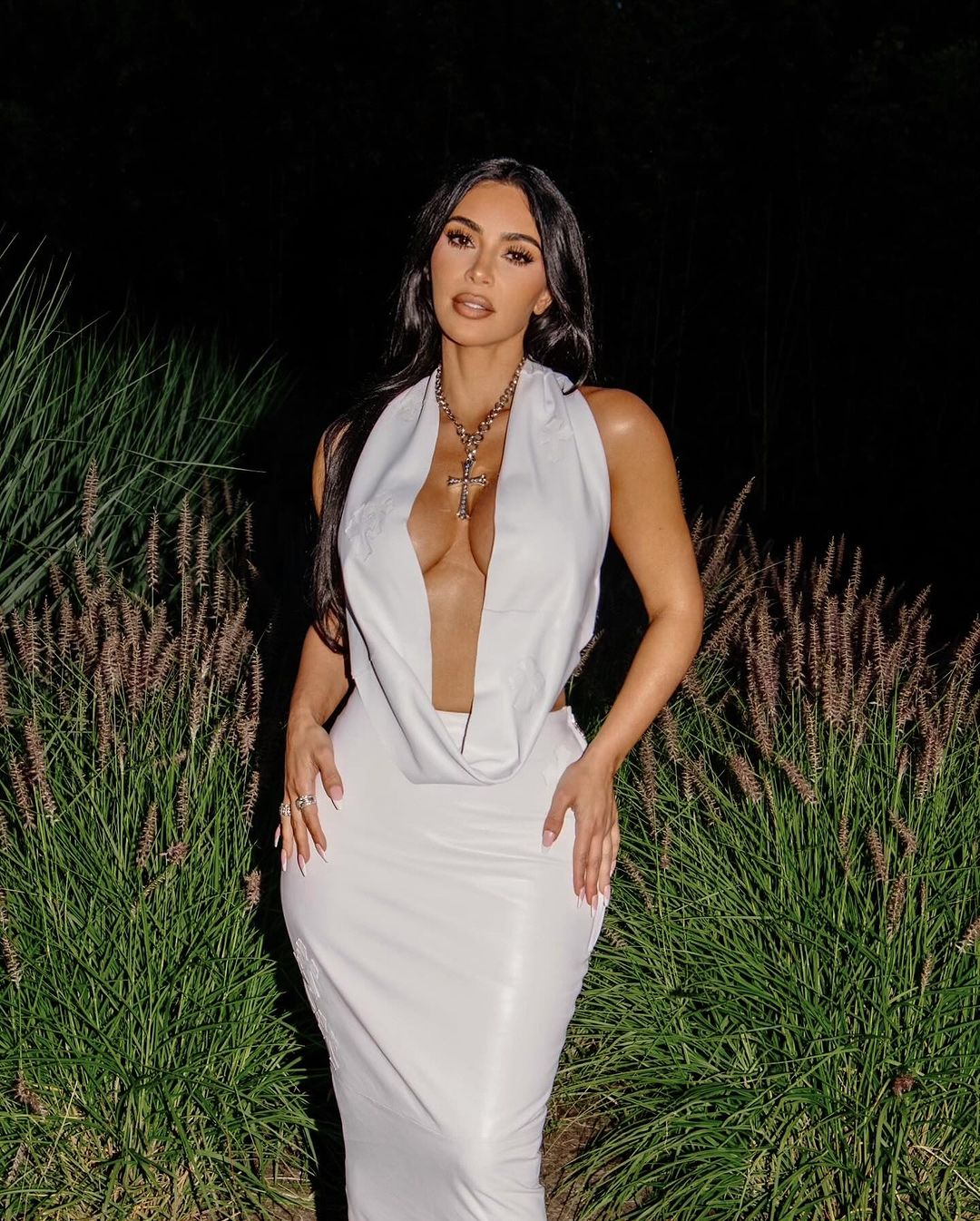 Kim Kardashian is a fan of wearing white to special occasions