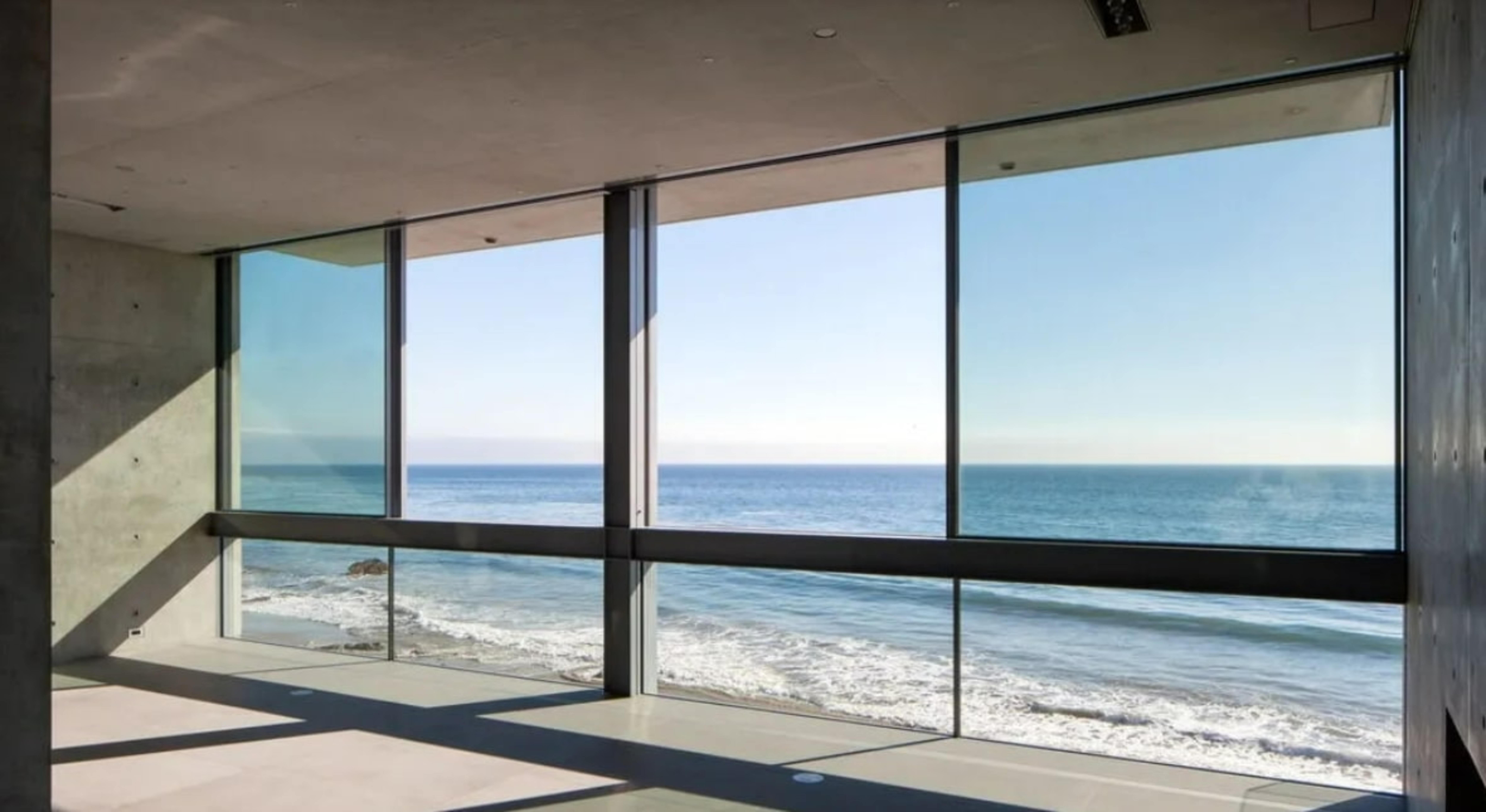 If the house was demolished, this is what the view would look like from the second floor with floor to ceiling windows