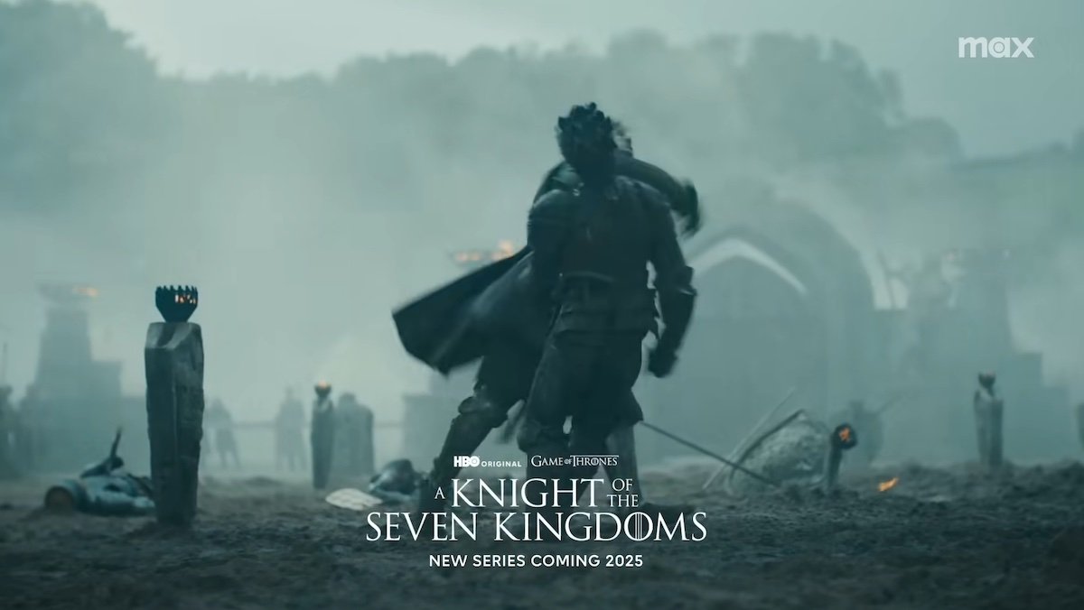 Dunk punches a man in armor in a fight in the mud on A Knight of the Seven Kingdoms