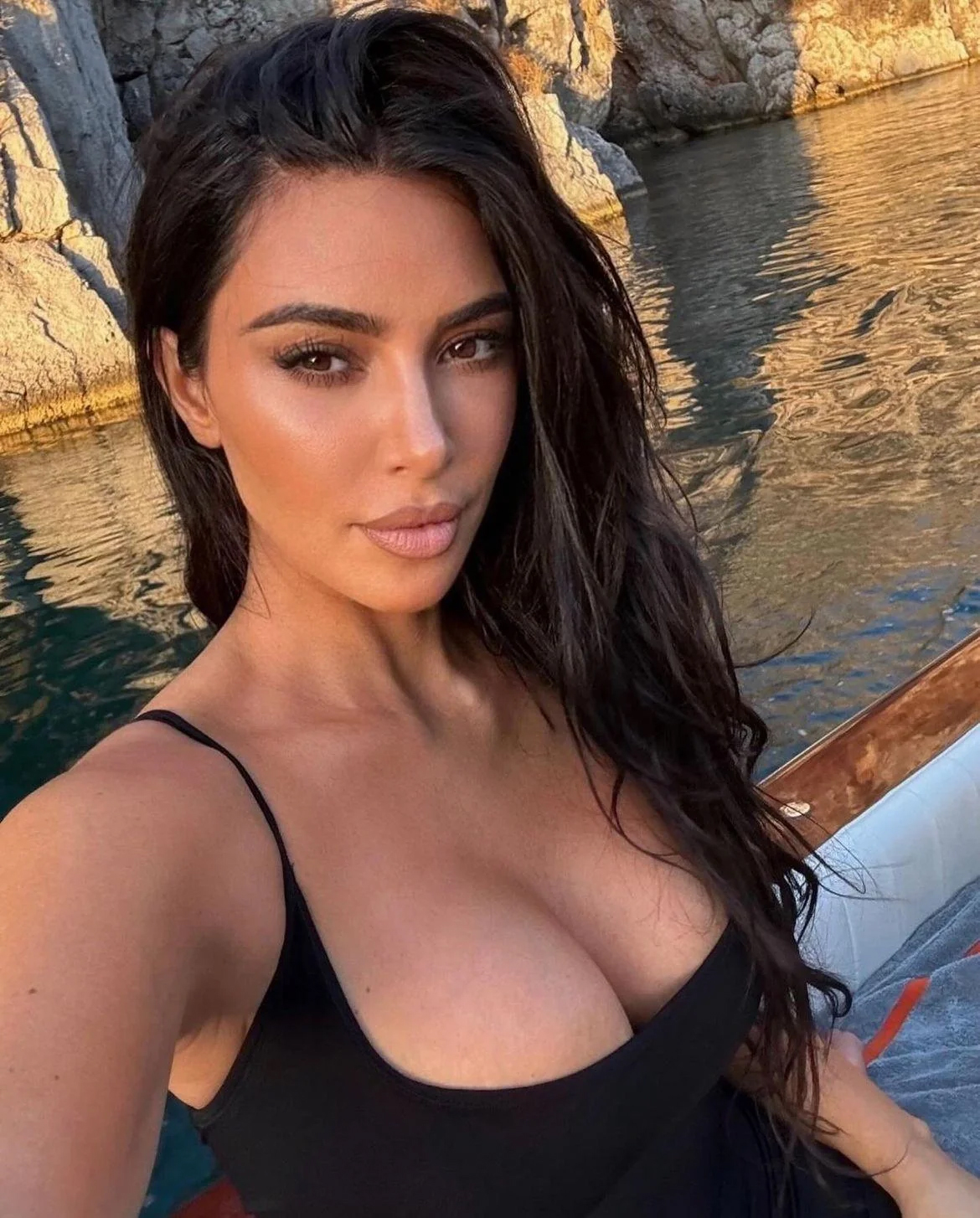 A deleted pic of Kim Kardashian that was originally shared on a post uploaded on August 5, 2024