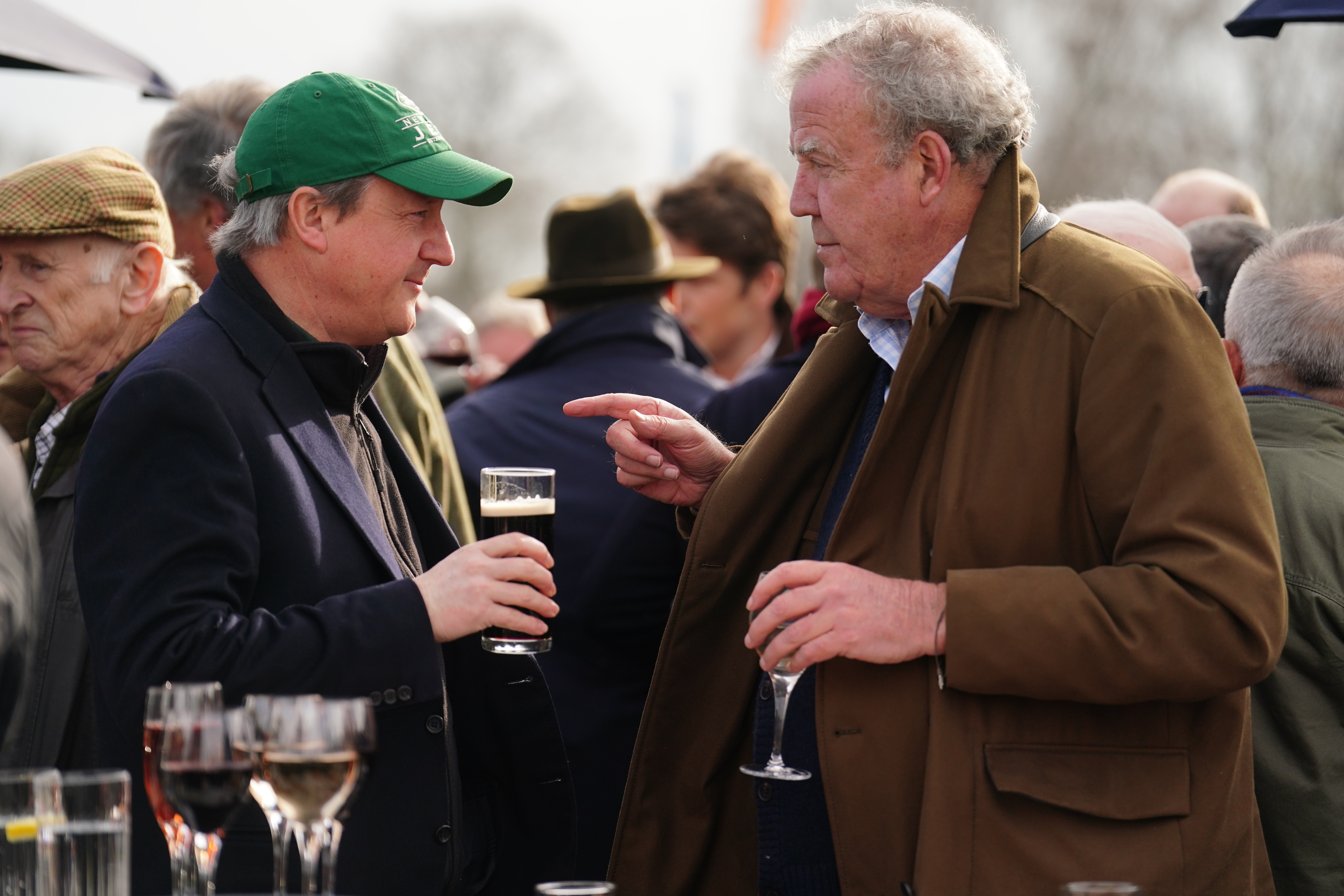 Jeremy Clarkson and former PM David Cameron seen at Wilderness Festival in the Cotswolds