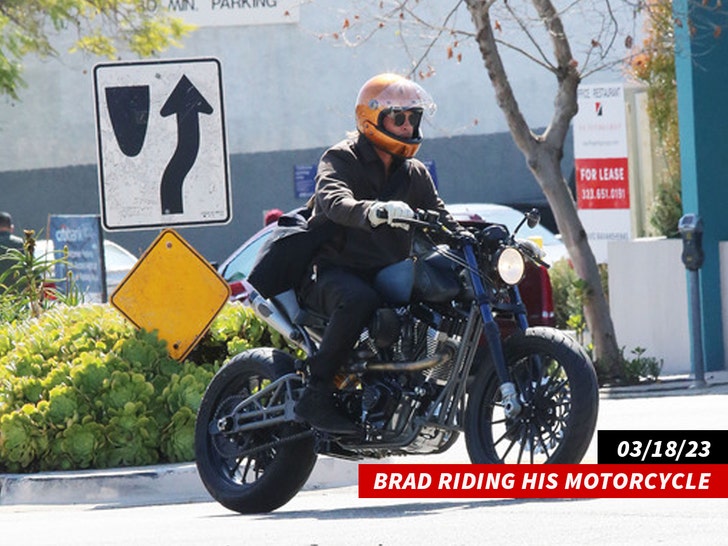 Brad Riding His Motorcycle