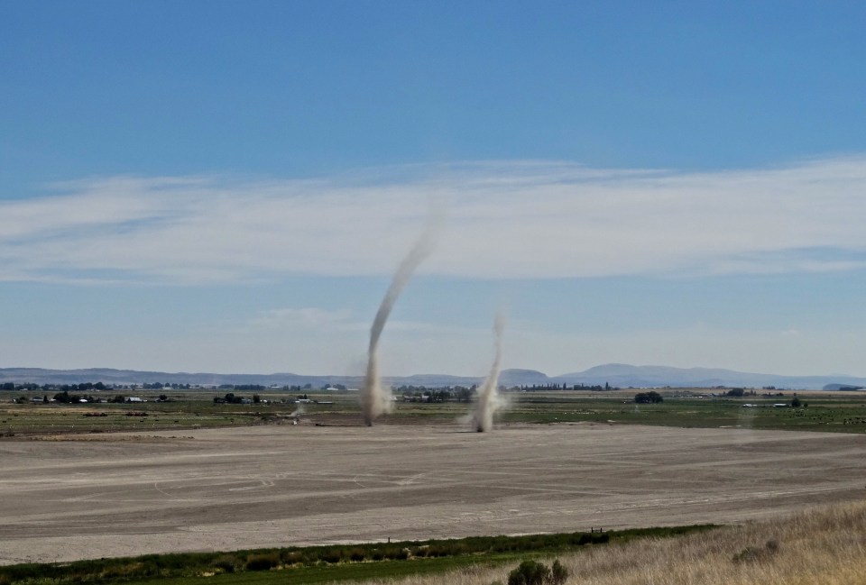 The two women died after hitting a dust devil