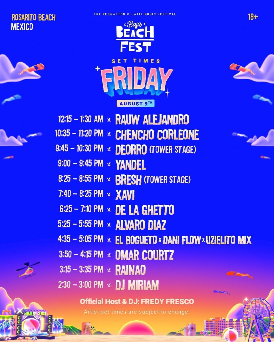 Baja Beach Fest: Friday 