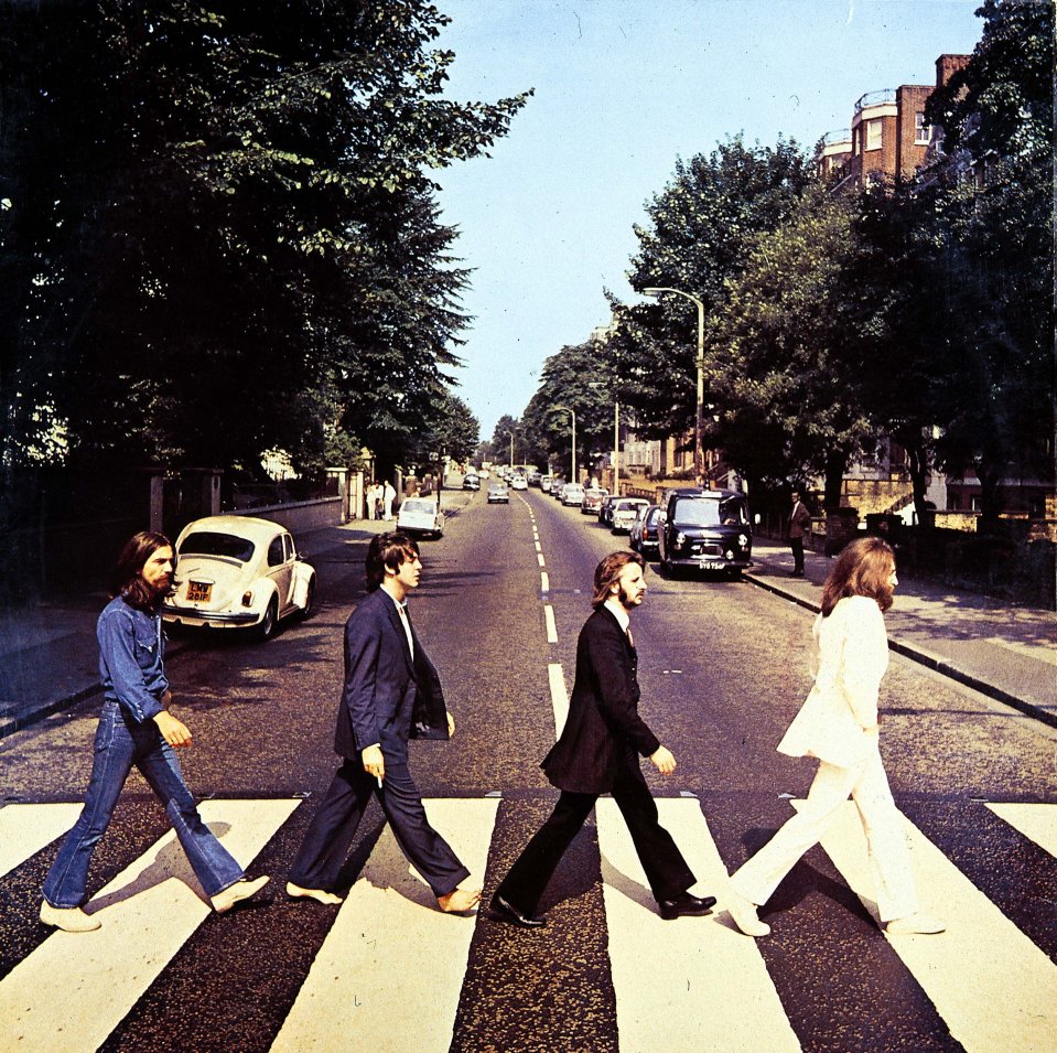 The iconic photo of the Beatles on the Abbey Road zebra crossing in 1969 ­after a recording session