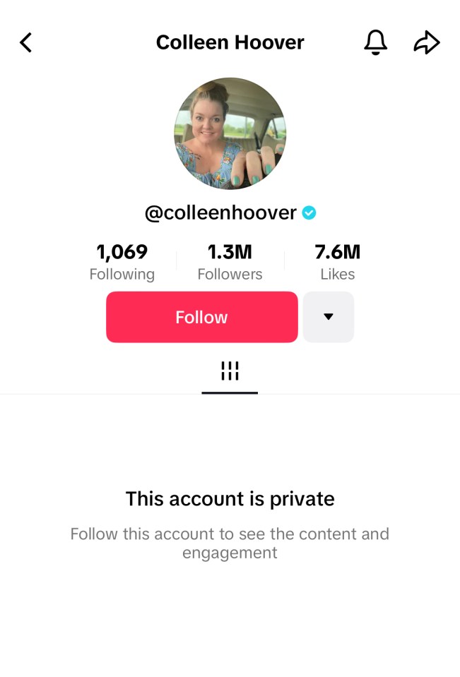 Eagle-eyed fans noticed that It Ends With Us author Colleen Hoover made her TikTok account private