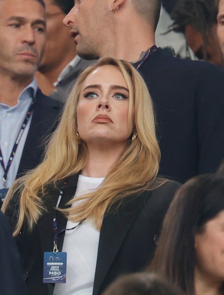 Adele attended the Euros final ahead of her residency