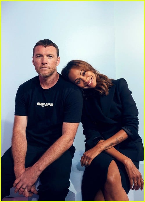 Zoe Saldana and Sam Worthington