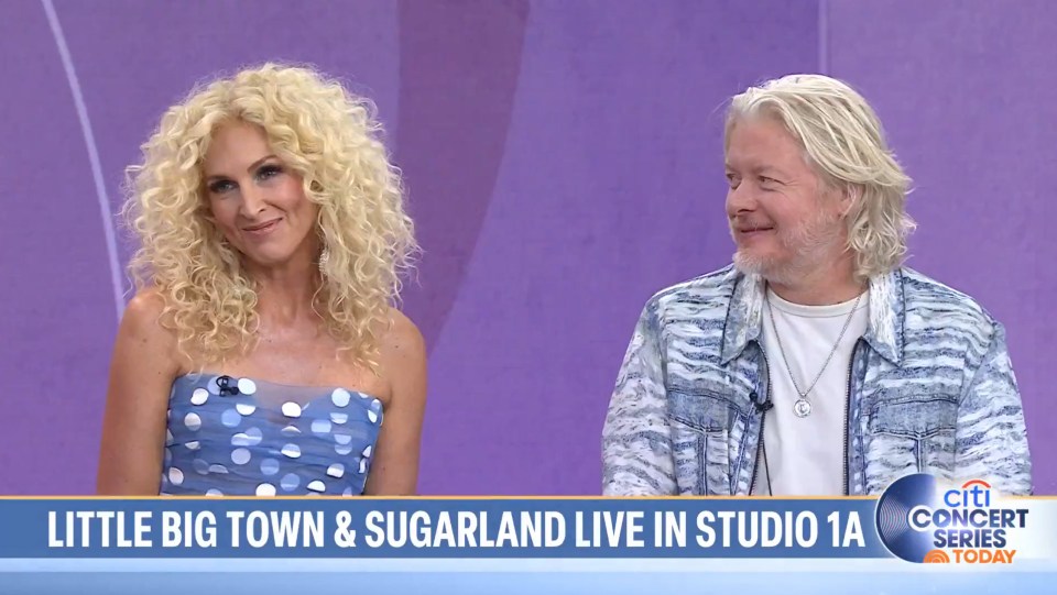 Little Big Town's Kimberly Schlapman and Philip Sweet during an interview on Today