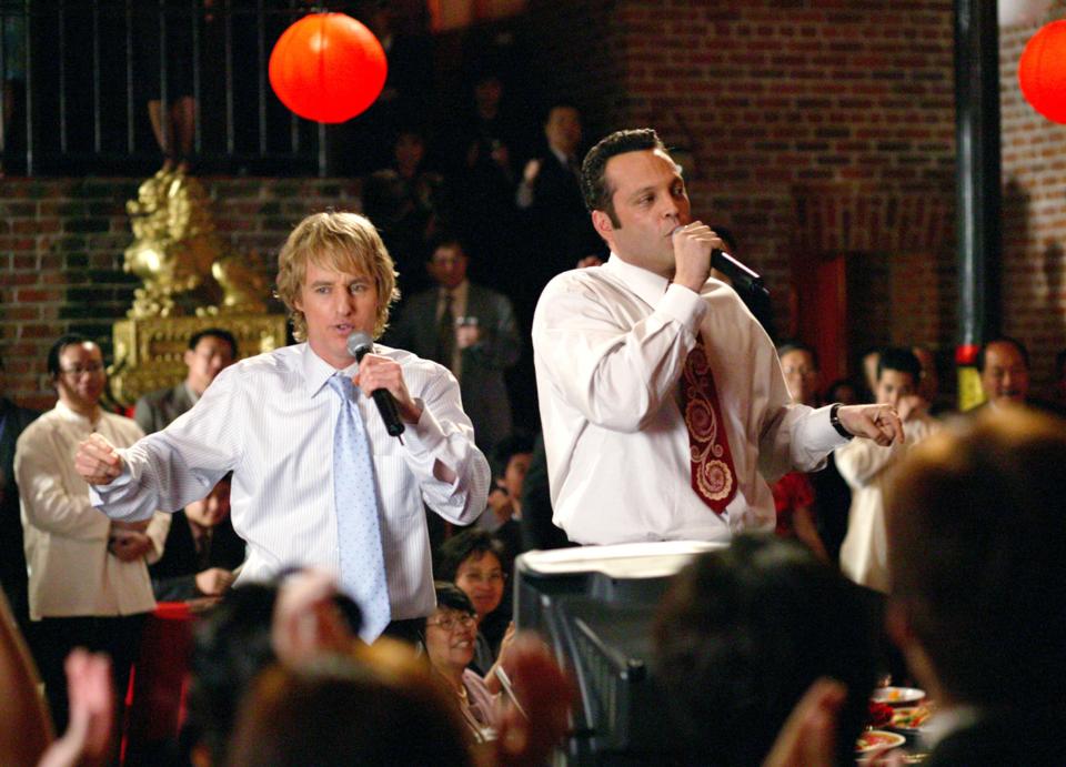 Owen Wilson and Vince Vaughn in the comedy Wedding Crashers