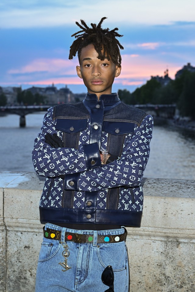 Jaden Smith wearing Louis Vuitton recently