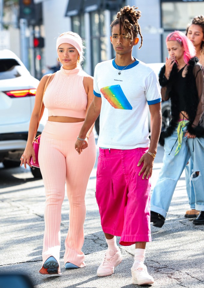 Jaden Smith and his girlfriend Sab Zada out and about in June 2024