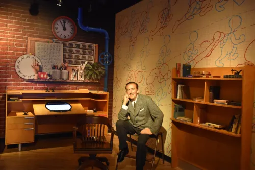 ORLANDO, FL – NOV 24: Walt Disney at Madame Tussauds Wax Museum in Orlando, Florida, on Nov 24, 2019. It displays waxworks of historical figures, film and TV characters and sports personalities.