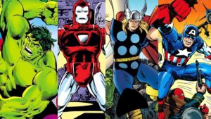 The Marvel Comics version of various Avengers.