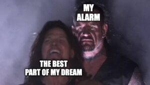 hilarious undertaker meme and AJ Styles about dreams