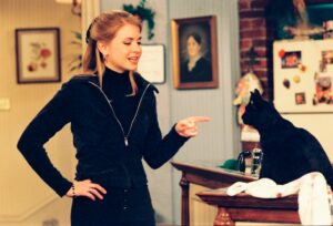 Melissa Joan Hart in a still from Sabrina the Teenage Witch