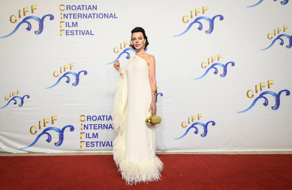 Debi Mazar at the opening ceremony for the Croatian International Film Festival