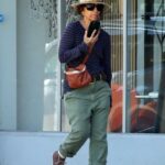 Linda Perry seen on her phone in Studio city on Sunday. 11 Aug 2024