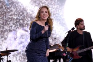 Adele performs onstage at Messe MÃ¼nchen on August 02, 2024 in Munich, Germany. (Photo by Kevin Mazur/Getty Images for AD)