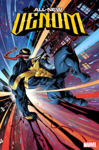 The cover of All-New Venom featuring a blockier yellow and black Venom