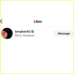 Barry Keoghan likes Sabrina Carpenter photo