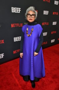 Patti Yasutake at the Beef premiere on March 30, 2023, in Los Angeles, California