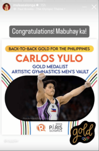 Celebrities congratulate Carlos Yulo