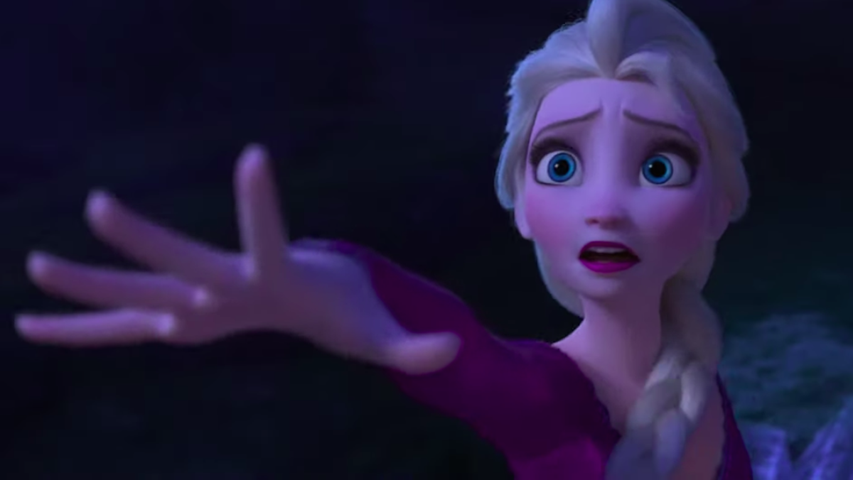 Elsa challenges her powers in Frozen 2.