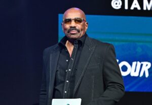 Steve Harvey, seen onstage during Day 2 of 2023 Invest Fest at Georgia World Congress Center on August 27, 2023, has landed a biopic about 72-hours in his life