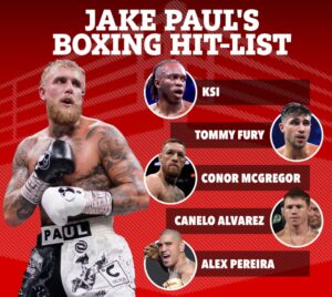 From boxing champion to UFC stars and bitter rivals, Jake Paul's five-man hit-list of opponents after Mike Tyson fight