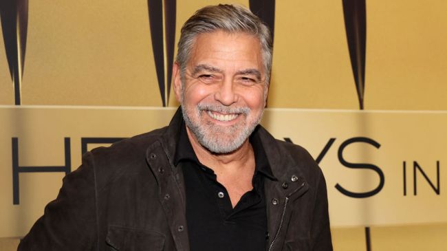 george clooney smiling