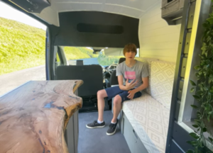 Harry gives a full van tour now that his conversion has been completed