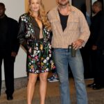 Blake Lively and Brandon Sklenar pictured at the "CBS Morning Show"