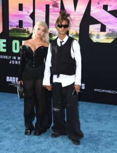 Jaden Smith and his ex-girlfriend Sab Zada at the Bad Boys: Ride or Die premiere