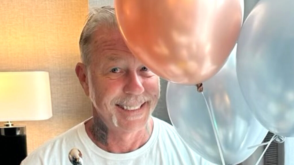 James Hetfield Sings "Enter Sandman" After Inhaling Helium